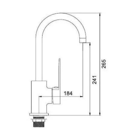 Смеситель Ledeme L4054-2 хром