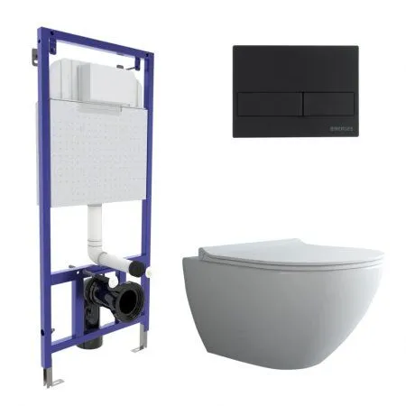 Комплект Berges Wasserhaus Novum 043246 подвесной унитаз + инсталляция + кнопка L5 - купить в Москве по низкой цене в интернет-магазине с доставкой по всей России | HITsant Комплект Berges Wasserhaus Novum 043246 подвесной унитаз + инсталляция + кнопка L5