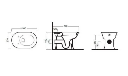Унитаз приставной Hatria Dolcevita YXXP