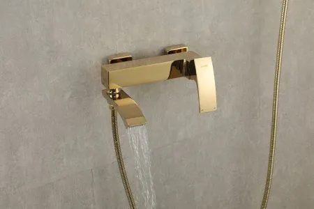 Смеситель для ванны Gappo G3207-3, однорычажный, золото