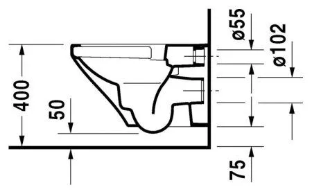 Унитаз подвесной Duravit DuraStyle 2538090000