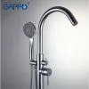 Напольный смеситель для ванны Gappo G3098 - купить в Москве по низкой цене в интернет-магазине с доставкой по всей России | HITsant Напольный смеситель для ванны Gappo G3098