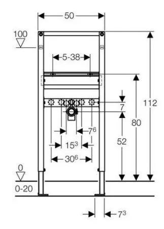 Система инсталляции Geberit Duofix 111.434.00.1 для раковин - купить в Москве по низкой цене в интернет-магазине с доставкой по всей России | HITsant Система инсталляции Geberit Duofix 111.434.00.1 для раковин