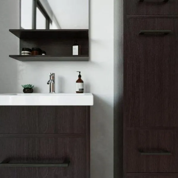 Тумба под раковину напольная Бриклаер ЧИЛИ венге, 60 см