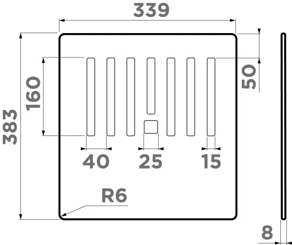 Разделочная доска Omoikiri CB-Kitagawa 86-LB-BL 4999064