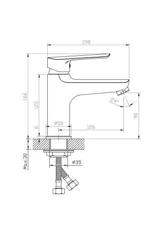 Смеситель для раковины ESKO "Lagos White" (LG26W) - купить в Москве по низкой цене в интернет-магазине с доставкой по всей России | HITsant Смеситель для раковины ESKO "Lagos White" (LG26W)