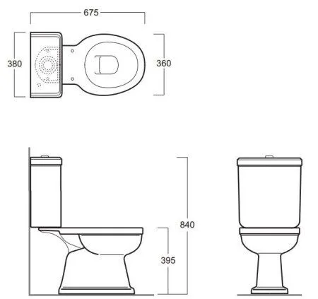 Унитаз-компакт Simas Londra LO921bi вертикальный выпуск, белый/золото