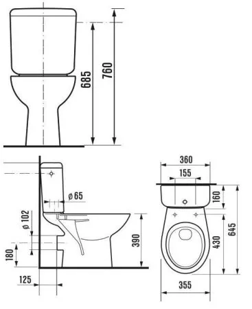 Унитаз-компакт Jika Zeta 8253960002429