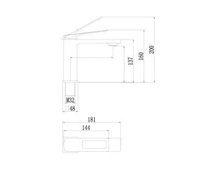 Смеситель для раковины Savol (S-009001A)