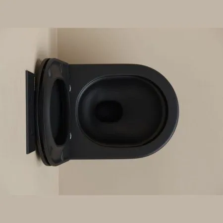 Унитаз подвесной Ceramica Nova Up CN4007MB микролифт, черный матовый - купить в Москве по низкой цене в интернет-магазине с доставкой по всей России | HITsant Унитаз подвесной Ceramica Nova Up CN4007MB микролифт, черный матовый