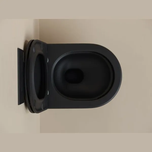 Унитаз подвесной Ceramica Nova Up CN4007MB микролифт, черный матовый - купить в Москве по низкой цене в интернет-магазине с доставкой по всей России | HITsant Унитаз подвесной Ceramica Nova Up CN4007MB микролифт, черный матовый