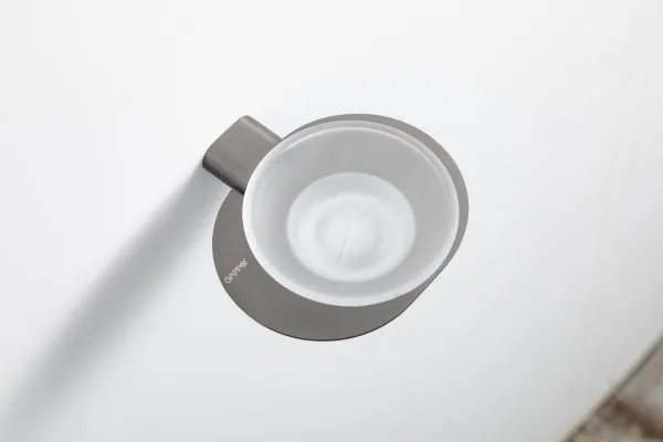 Мыльница стеклянная Gappo G3QQ09GH02TM-9PG оружейная сталь