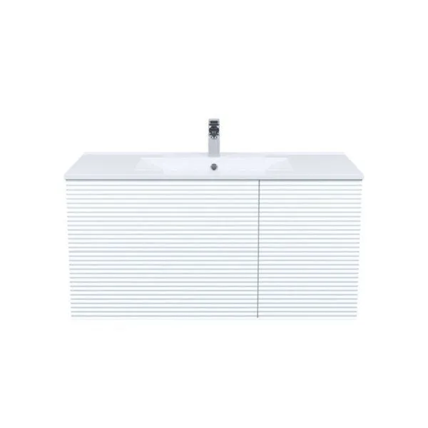 Тумба с умывальником, подвесная, 100 см, белый, Bild, IDDIS, BIL10W0i95K