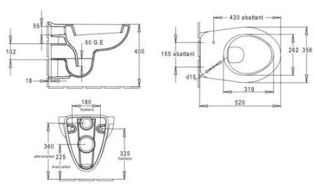 Унитаз подвесной Jacob Delafon Mideo E4345-00 - купить в Москве по низкой цене в интернет-магазине с доставкой по всей России | HITsant Унитаз подвесной Jacob Delafon Mideo E4345-00