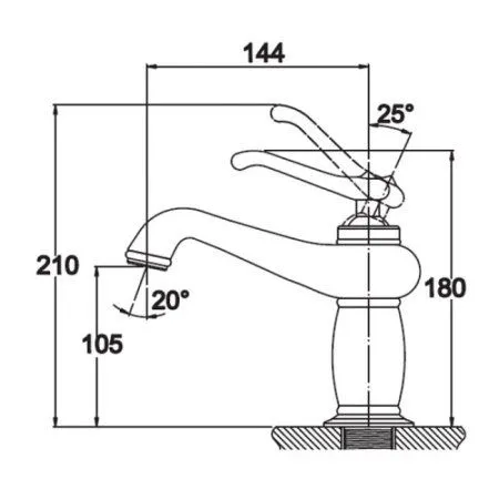 Смеситель для раковины KAISER Logo (47711-1)