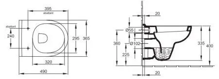 Крышка-сиденье Jacob Delafon Odeon Up E70009-00