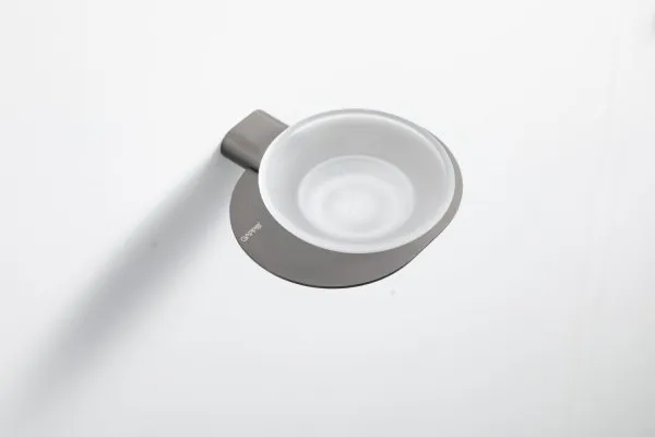 Мыльница стеклянная Gappo G3QQ09GH02TM-9PG оружейная сталь