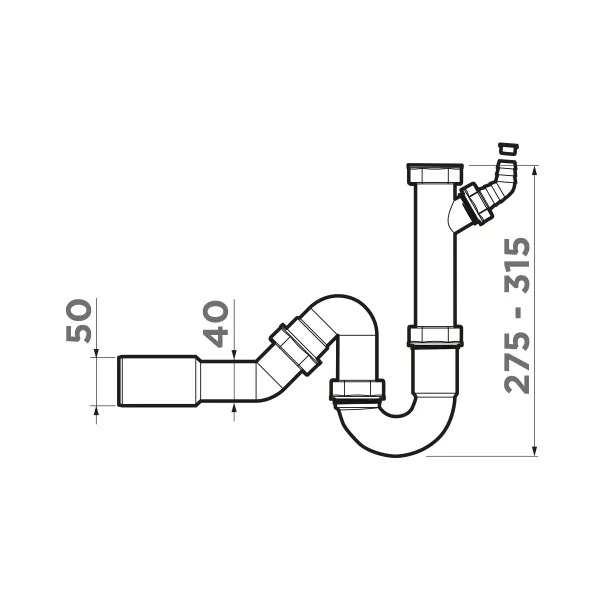 Отводная арматура для измельчителя Omoikiri NA-01 4956655