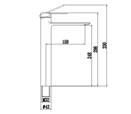Смеситель для раковины Savol (S-601811E)