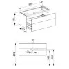 Тумба с раковиной Keuco Royal Reflex.2 39604210100 100 белый
