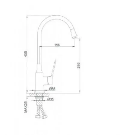 Смеситель Frap F4462-9 графит