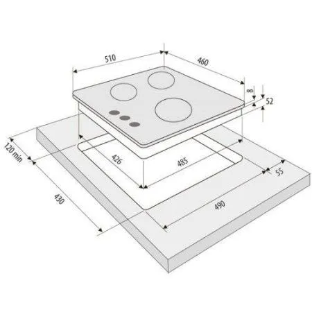 Варочная панель Krona FELICE 45 BL