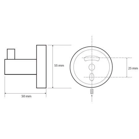 Крючок Bemeta White 104106024 белый