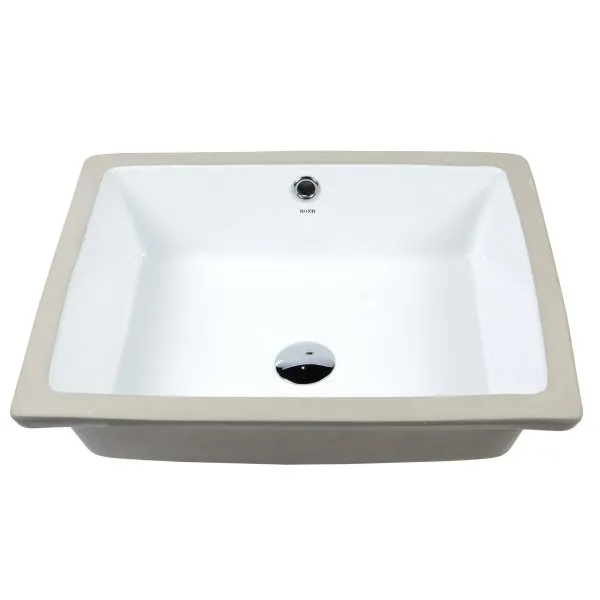 Раковина встраиваемая под столешницу 50,5*40*18,5см прямоугольная белая с переливом BOND S99-500 - купить в Москве по низкой цене в интернет-магазине с доставкой по всей России | HITsant Раковина встраиваемая под столешницу 50,5*40*18,5см прямоугольная белая с переливом BOND S99-500