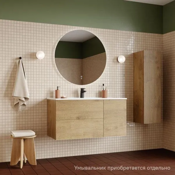 Тумба подвесная, 100 см, дуб светлый, Bild, IDDIS, BIL10V0i95 подходит умыв. 0131000i28