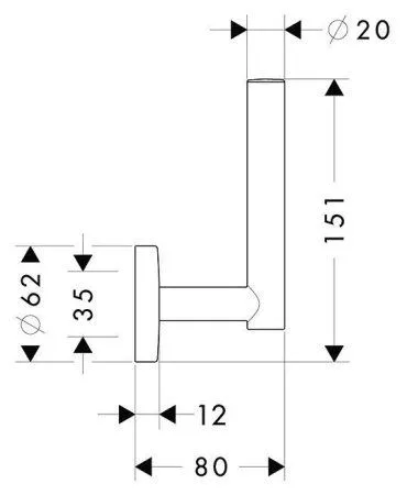 Держатель для запасных рулонов Hansgrohe Logis 40517000 хром - купить в Москве по низкой цене в интернет-магазине с доставкой по всей России | HITsant Держатель для запасных рулонов Hansgrohe Logis 40517000 хром