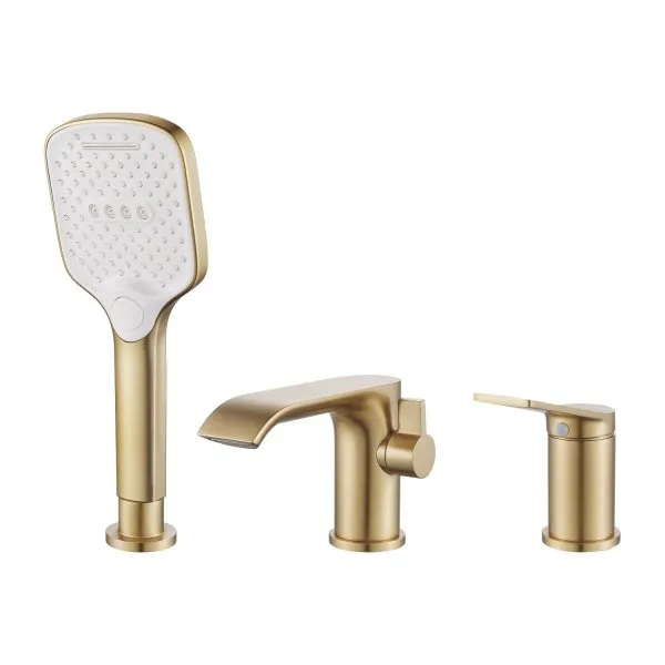 Смеситель для ванны Shevanik S4SA11GA2GYU, Золотой сатин