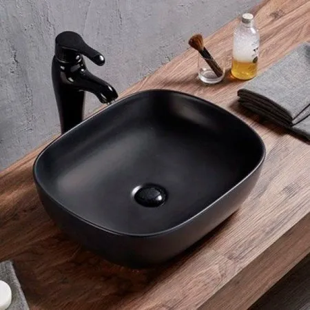 Раковина SantiLine SL-1105MB 48,5 черный матовый