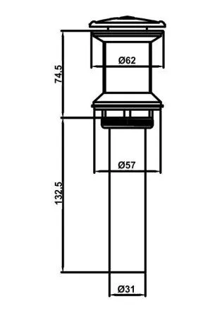 Донный клапан AltroBagno Antik 070203 Br бронза