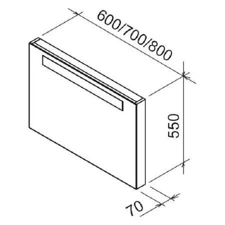 Зеркало Ravak Classic 600 X000000953 каппучино