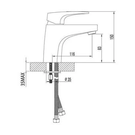 Смеситель для раковины Lemark Shift (LM4306CUT) - купить в Москве по низкой цене в интернет-магазине с доставкой по всей России | HITsant Смеситель для раковины Lemark Shift (LM4306CUT)