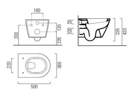 Биде подвесное GSI Norm 8665111