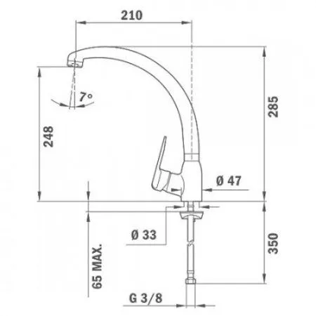 Смеситель Teka INCA 53911412 хром
