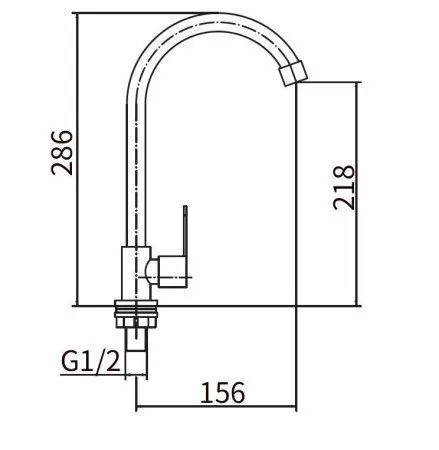 Смеситель для кухни FASHUN (A54192) - купить в Москве по низкой цене в интернет-магазине с доставкой по всей России | HITsant Смеситель для кухни FASHUN (A54192)