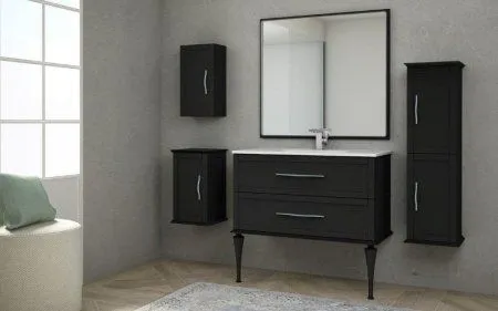 Зеркало Cezares Tiffany 45047 98*90 реверсивное, Nero grafite