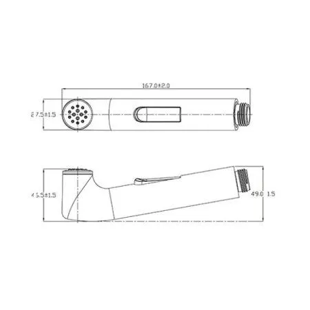 Гигиенический душ Villeroy & Boch TVD00060700061 хром