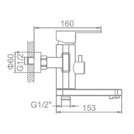 Смеситель Ledeme L73216 нержавеющая сталь