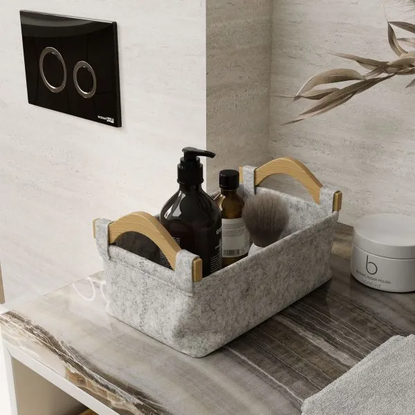 Корзина для хранения WasserKRAFT Aula WB-110-S серый