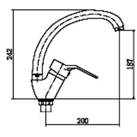 Смеситель для кухни FASHUN (A4163-2) - купить в Москве по низкой цене в интернет-магазине с доставкой по всей России | HITsant Смеситель для кухни FASHUN (A4163-2)