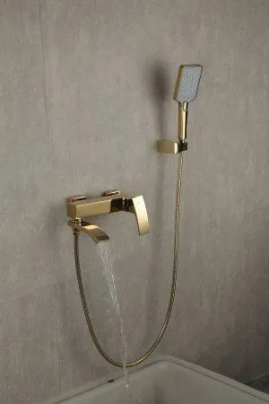 Смеситель для ванны Gappo G3207-3, однорычажный, золото