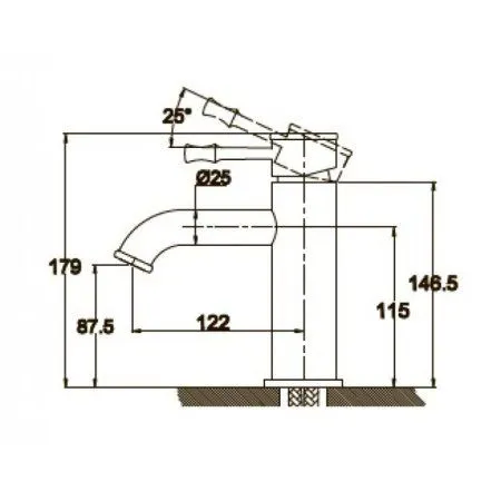 Смеситель для раковины KAISER Milos (51011-1An)