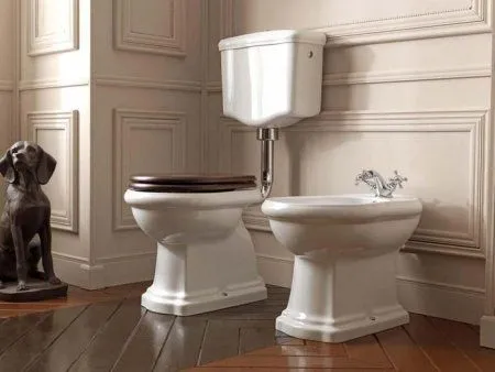 Крышка-сиденье Kerasan Retro 109340 дерево/бронза