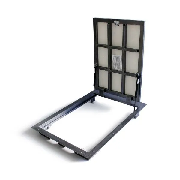 Напольный люк на амортизаторах Практика Портал 60-90