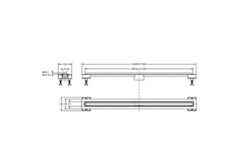 Душевой лоток BONOMINI CANALISSIMA (6825WA100SWZ)