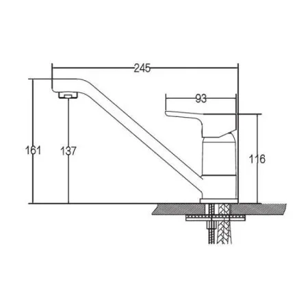 Смеситель для кухонной мойки  KAISER Vega (63033)
