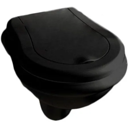 Унитаз подвесной Kerasan Retro 101504 nero фурнитура хром